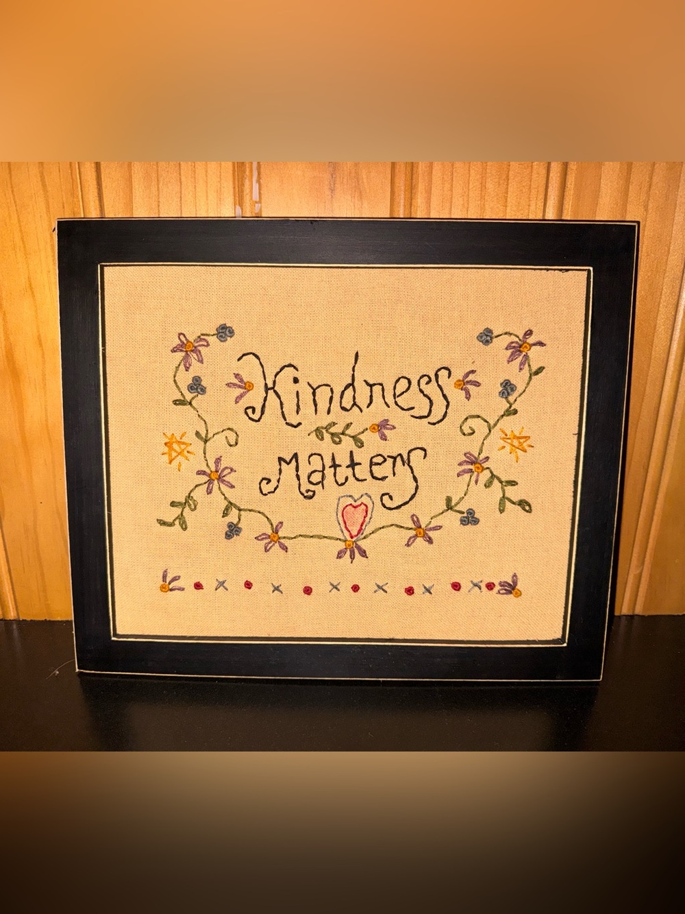 KINDNESS MATTERS Embroidered Sign
